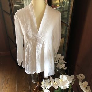 Meo Meli White Linen Tunic